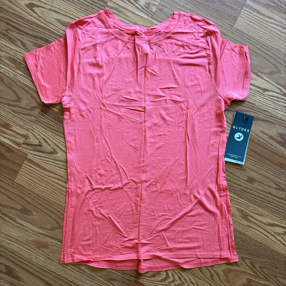 Glyder‎ NWT Balance Tee Hot Coral XS